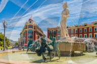 The Fountain of the Sun in Nice, Alpes Maritimes, Cote d'Azur, Provence, France, Europe