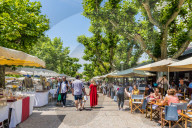 Colourful market stalls in Cannes, Alpes Maritimes, Cote d'Azur, Provence, French Riviera, France, Mediterranean, Europe