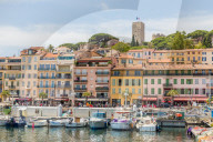 Le Vieux Port harbour in Cannes, Alpes Maritimes, Cote d'Azur, Provence, French Riviera, France, Mediterranean, Europe