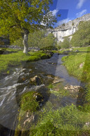 A view of Malham Cove in Malhamdale, Yorkshire Dales National Park, North Yorkshire, England, U.K.