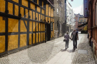 Hjulhamnsgatan or street in the old city