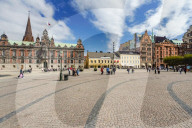 stortorget, the big square with the city townhall