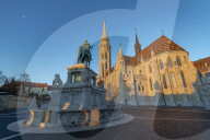 Matyas Church (Matthias Church) at Fisherman's Bastion, Budapest, Hungary, Europe