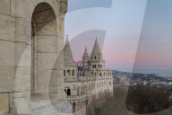 View from Fisherman's Bastion, Buda Castle Hill, Budapest, Hungary, Europe