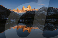 Fitz Roy and Cerro Torre at sunrise El ChaltÃ©n, Santa Cruz Province, Patagonia, Argentina, South America