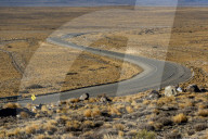 Sweeping road passing through a landscape, National Route 40, Patagonia, Argentina