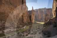 The canyon gorge of Piedra Parada (Gualjaina), Chubut Province, Patagonia, Argentina.