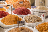 Spice and fruit display, Bangkok, Thailand
