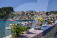The colourful town of Parga, Parga, Preveza, Greece