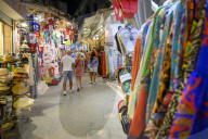 Shops selling souvenirs, Parga, Preveza, Greece