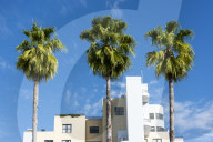 Art Deco architecture on Ocean Drive, South Beach, Miami Beach, Florida, USA
