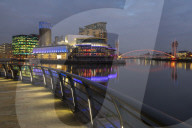 The Lowry Theatre and MediaCityUK, Salford Quays, Manchester, UK