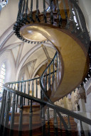 Loretto Chapel spiral staircase in Santa Fe, New Mexico