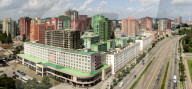 Pyongyang, seen from the top of the Arch of Triumph, North Korea