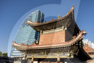 Choijin Lama Monastery and Blue Sky Building, Ulaanbaatar, Mongolia