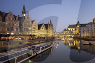 River Leie in Ghent, Belgium