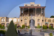 Iran, Isfahan, Imam Square, Ali Qapu Palace, world heritage of the UNESCO