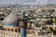 Iran, Isfahan, general view of the Imam Square, Jameh Mosque or Friday mosque, Sheikh Lotfollah mosque