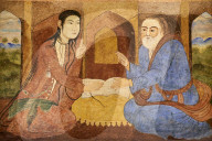 Iran, Isfahan, Chehel Sotun palace, painting, Safavide era