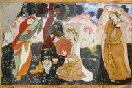 Iran, Isfahan, Chehel Sotun palace, The Great hall or Throne hall painting