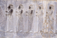 Iran, Fars Province, Persepolis, World Heritage of the UNESCO, procession of the tributaries