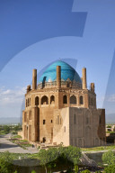 Iran, Zanjan province, Soltaniyeh, Oljeitu mausoleum, the Mongolian sultan of Ilkhanid Mongol era