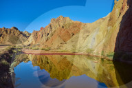 China, Gansu Province, colorful Danxia landform in Zhangye, Unesco world heritage