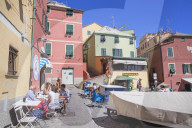 The old fishing village of Boccadasse, Genoa, Liguria, Italy, Europe
