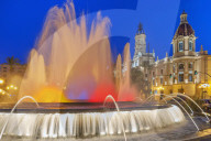 Magic Fountain, Valencia, Comunidad Autonoma de Valencia, Spain