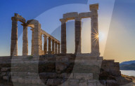 Temple of Poseidon, Cape Sounion, Attica, Greece