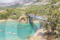 St Croix Lake, Gorges du Verdon, Provence-Alpes-Cote d'Azur, Provence, France