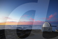 Europe, Spain, Canary Islands, La Palma, Unesco Biosphere site, National Park Caldera de Taburiente, Telescope observatory