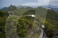 A view of Langkawi sky bridge.