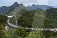A view of Langkawi sky bridge.