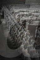 Terracotta Army at the Qin Terracotta Warriors and Horses Museum in Xi'an, Shaanxi Province, China, Asia