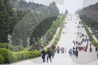 Qianling Mausoleum, Qin Emperor's tomb at Mount Li near Xi'an, Shaanxi Province, China, Asia