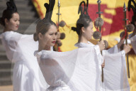 Zhangqian Memorial Hall, ceremony offering sacrifices to Zhangqian, Chenggu, Shaanxi Province, China, Asia