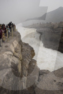 Hukou Waterfall on the Yellow River in Shaanxi Province, China, Asia