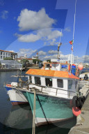 Fishing boats, Ponta Delgada City, Sao Miguel Island, Azores, Portugal, Europe