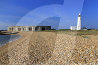 Hurst Point Lighthouse & Castle, Keyhaven, Hampshire, England, United Kingdom