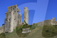Corfe Castle, Isle of Purbeck, Dorset, England, United Kingdom