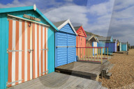 Beach huts, Milford on Sea, Hampshire, England, United Kingdom