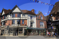 High Street, Lyndhurst Town, New Forest, Hampshire, England, United Kingdom