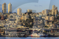 Skyline & Fisherman's Wharf, San Francisco, California, USA