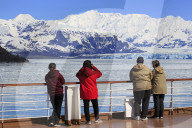 Cruise Ship, Hubbard Glacier, Disenchantment Bay, Alaska, USA