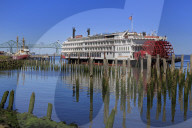 American Express Paddle Steamer, Astoria, Oregon, USA