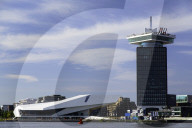 A‚ÄôDAM Tower and Eye Film Museum, Amsterdam, Noord Holland, Netherlands