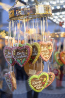 Cookies at Christmas Market, Wiesbaden, Hesse, Germany