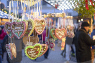 Cookies at Christmas Market, Wiesbaden, Hesse, Germany