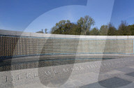 Gold Stars on the Price of Freedom Wall, World War II Memorial, Washington D.C., USA